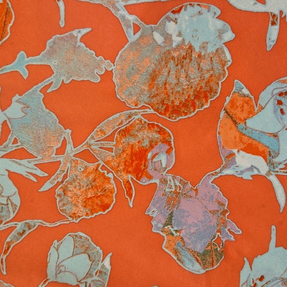 Patagonia Peach Multi-Colored Watercolor Design Print Tank Midi Leisure Dress - Picture 3 of 9